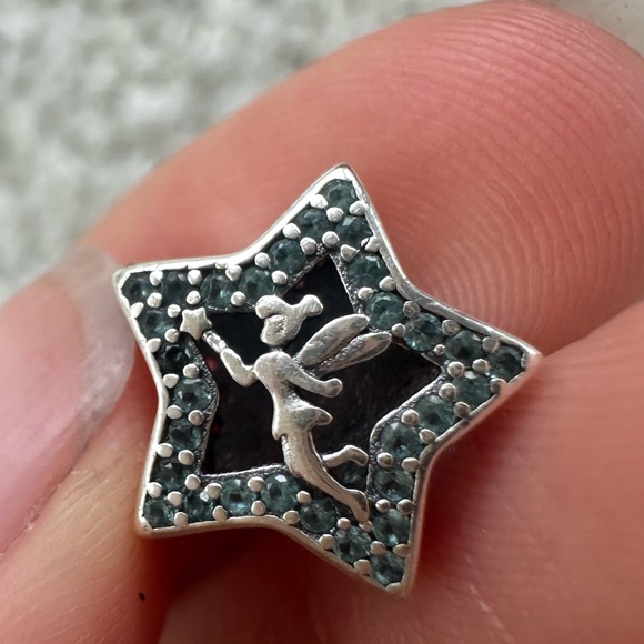 Pandora x Disney Tinkerbell Star Celestial Thimble Silver Charm - Picture 11 of 15